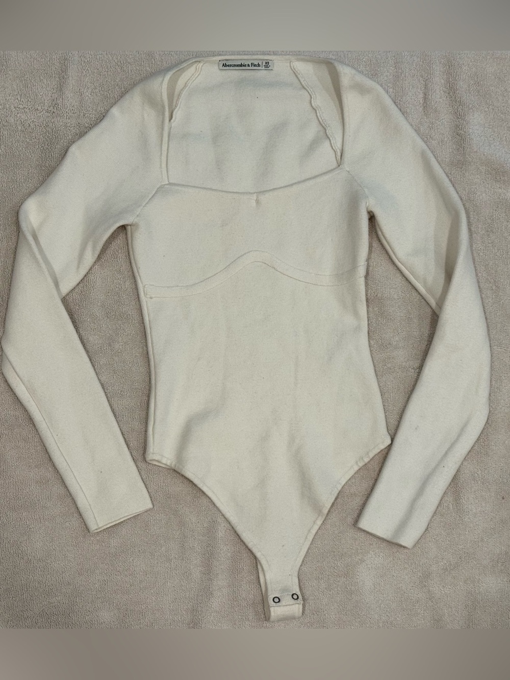 Abercrombie & Fitch Long Sleeve Knit Sweater Bodysuit